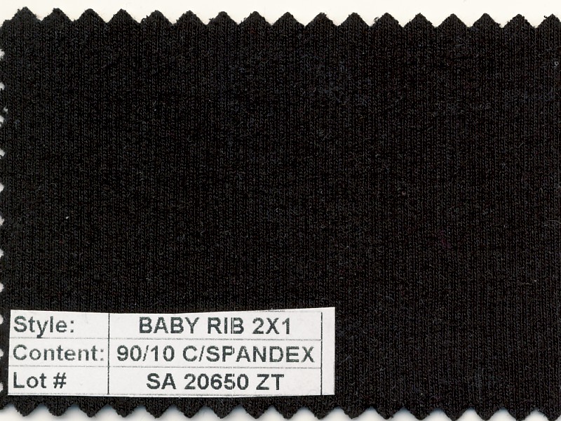 Baby Rib 2x1 Cotton Spandex